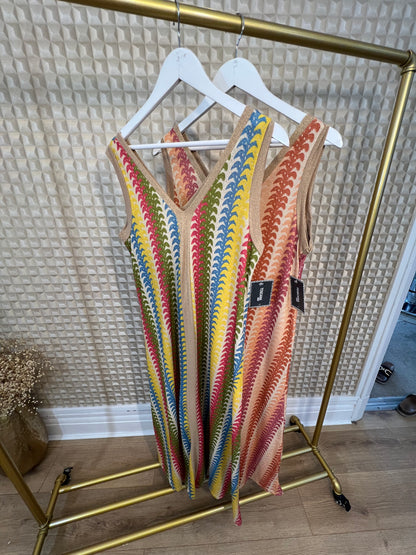 Desert Stripes Maxi Dress