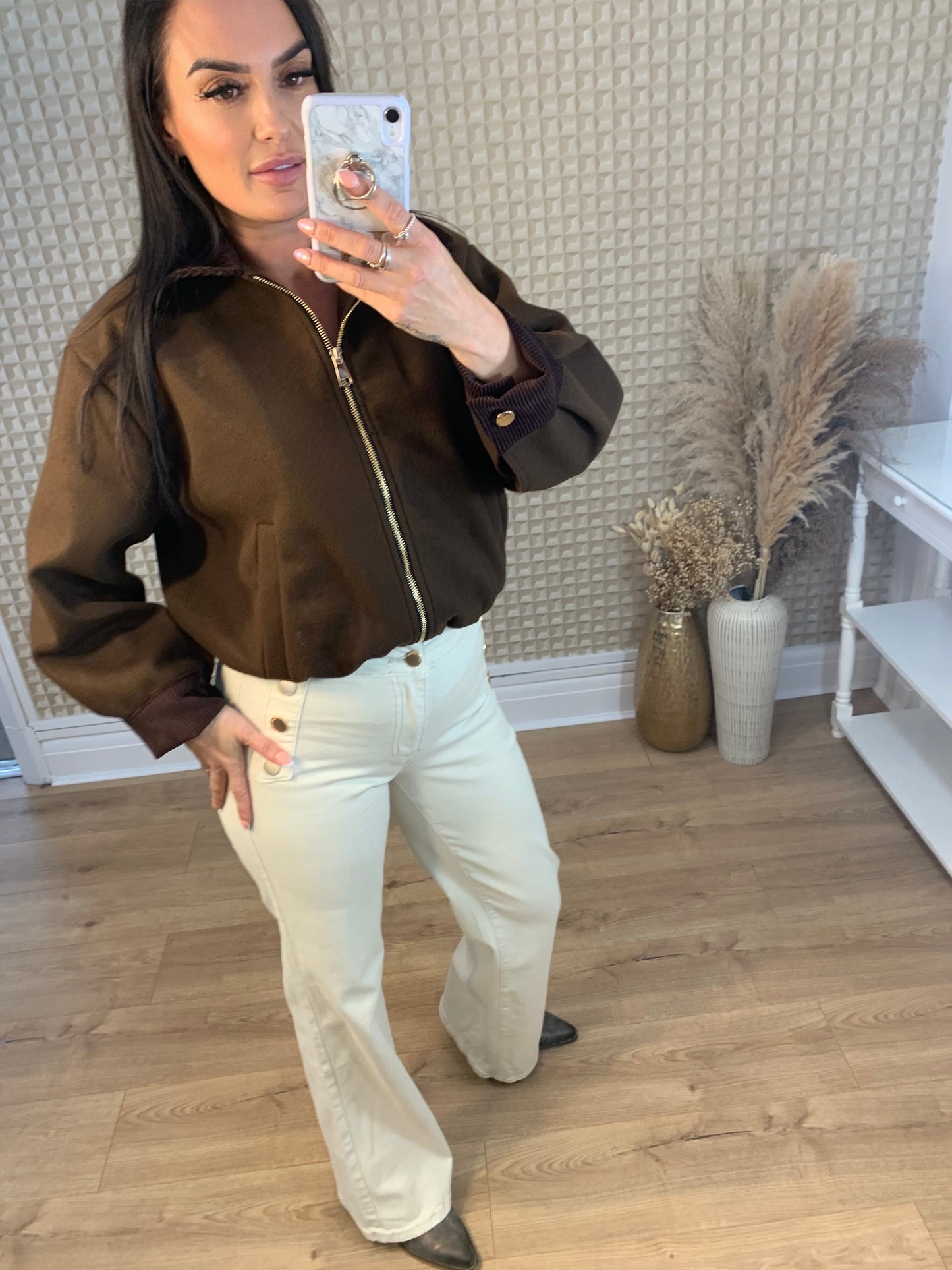 Cord Collar Bomber