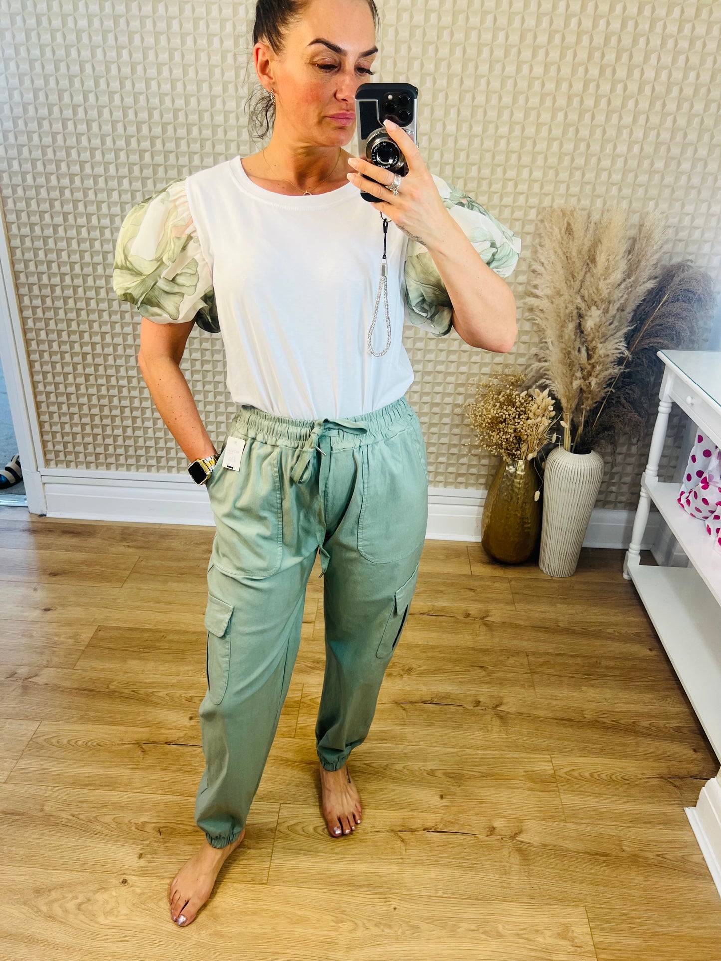 Cuffed Cargo Pants