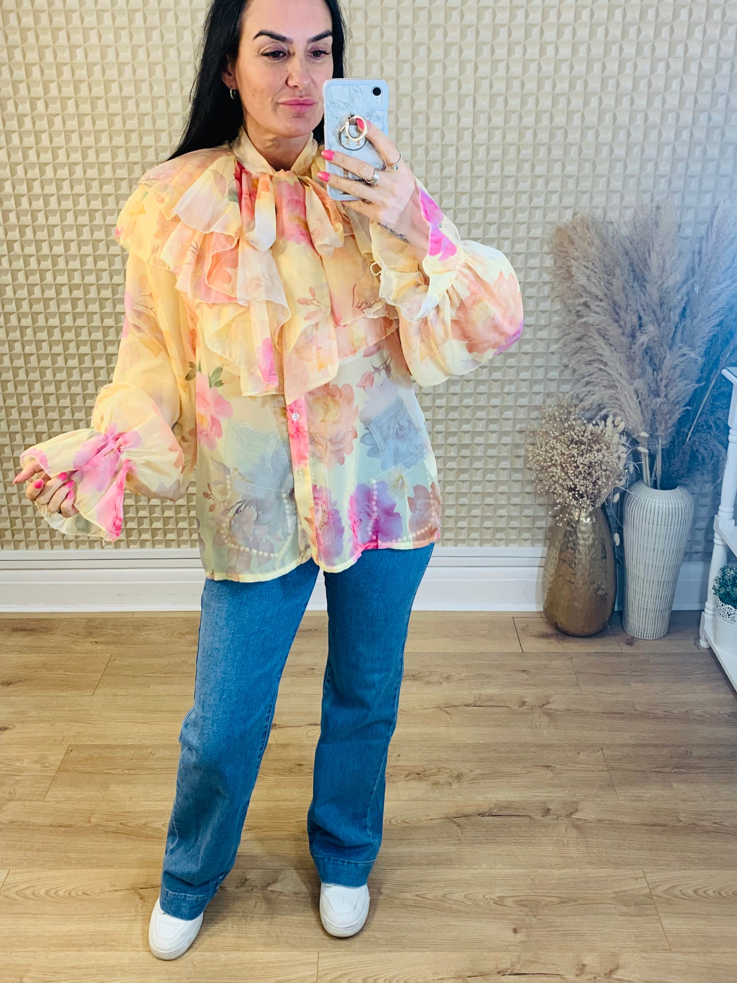 Lumine Pink Floral Blouse