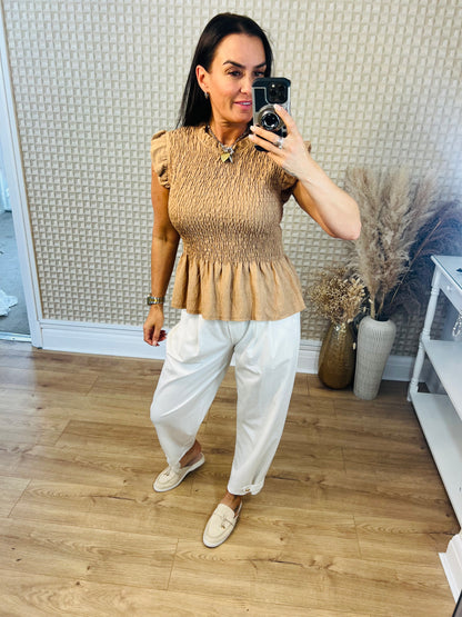 Diverse Shirred Top