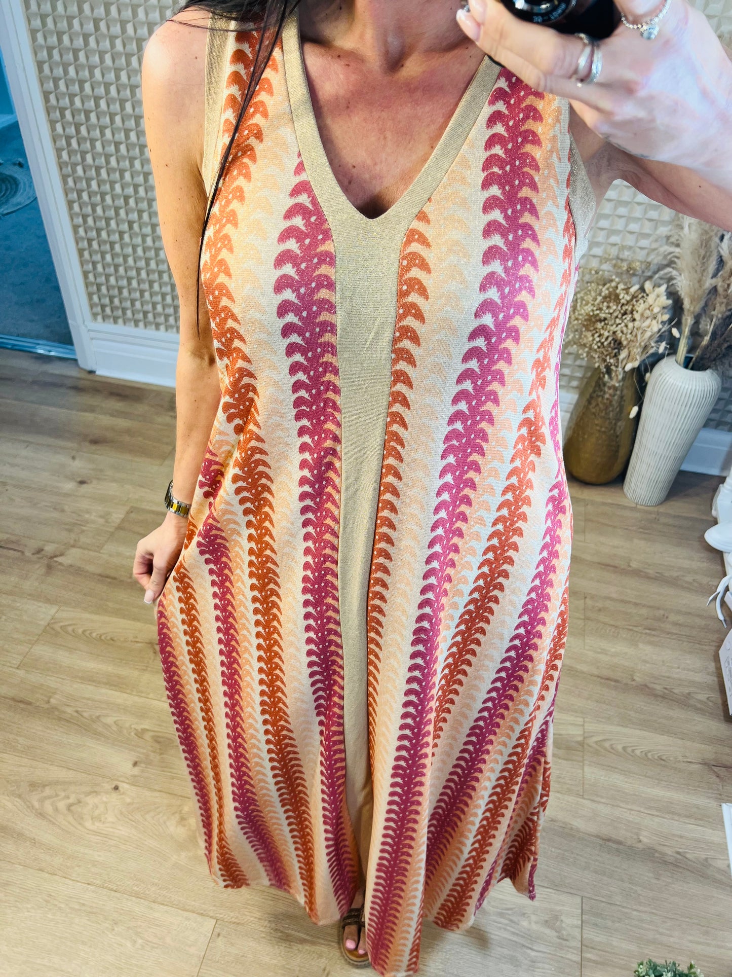 Desert Stripes Maxi Dress