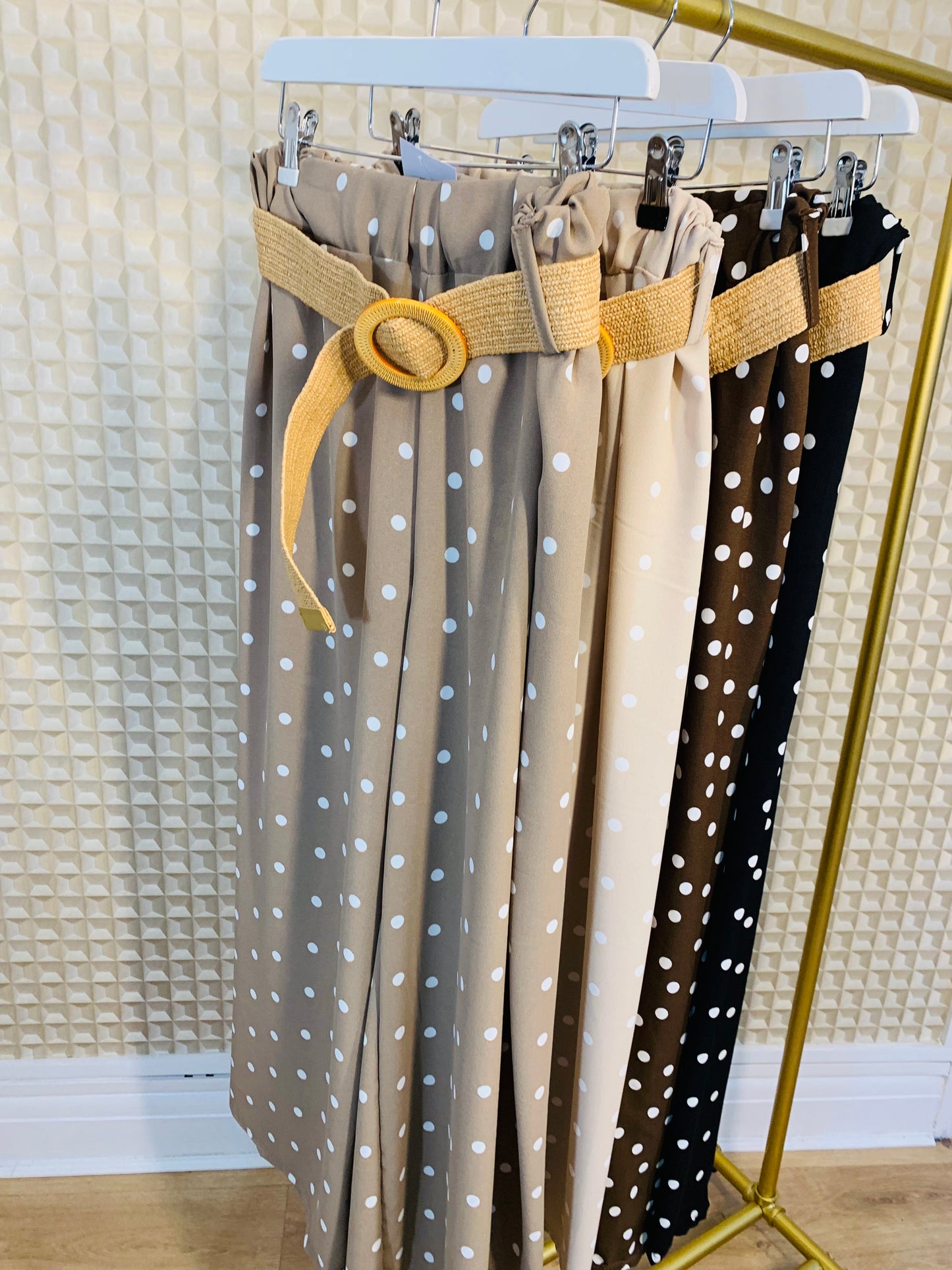 Belted Spotty Pants