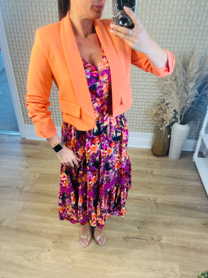 Cropped Blazer Pink