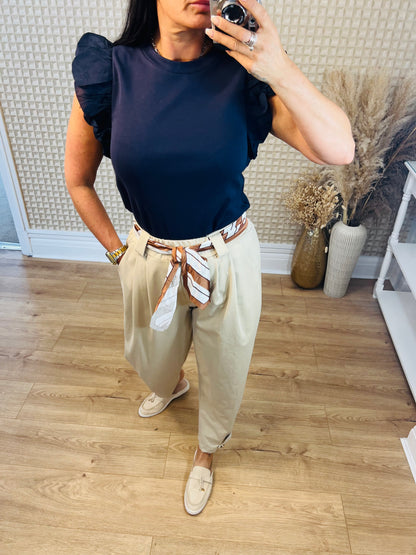 Scarf Belt Pants