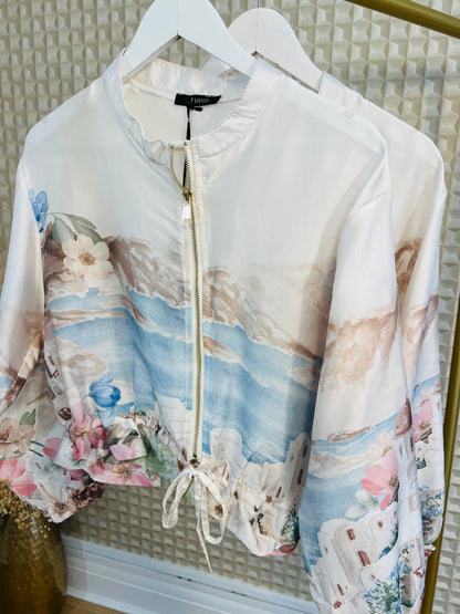Sea View Silky Bomber Jacket