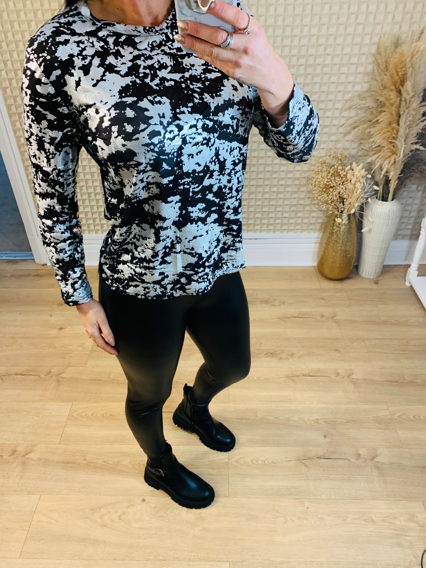 Black PU Leggings