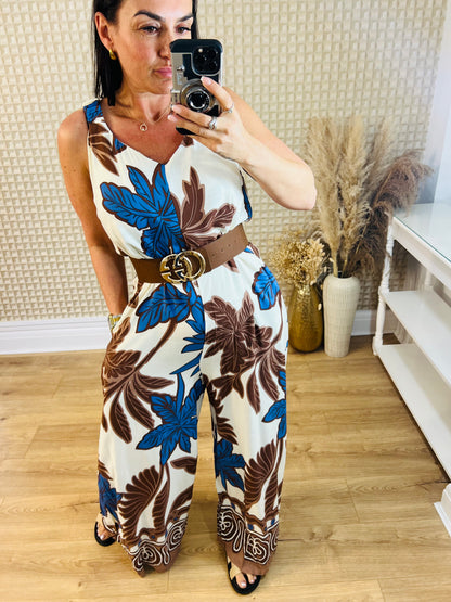 Large Leaf Jumpsuit