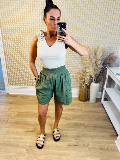 Broderie Anglaise Shorts
