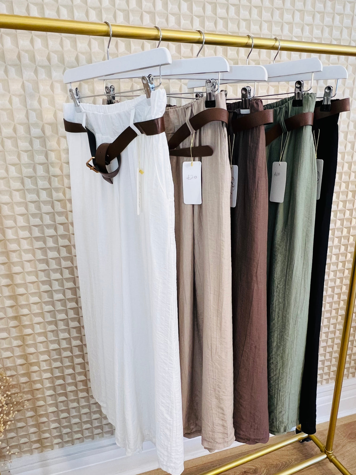 Poetry Belted Cropped Pants