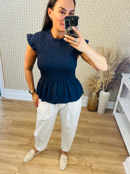 Diverse Shirred Top