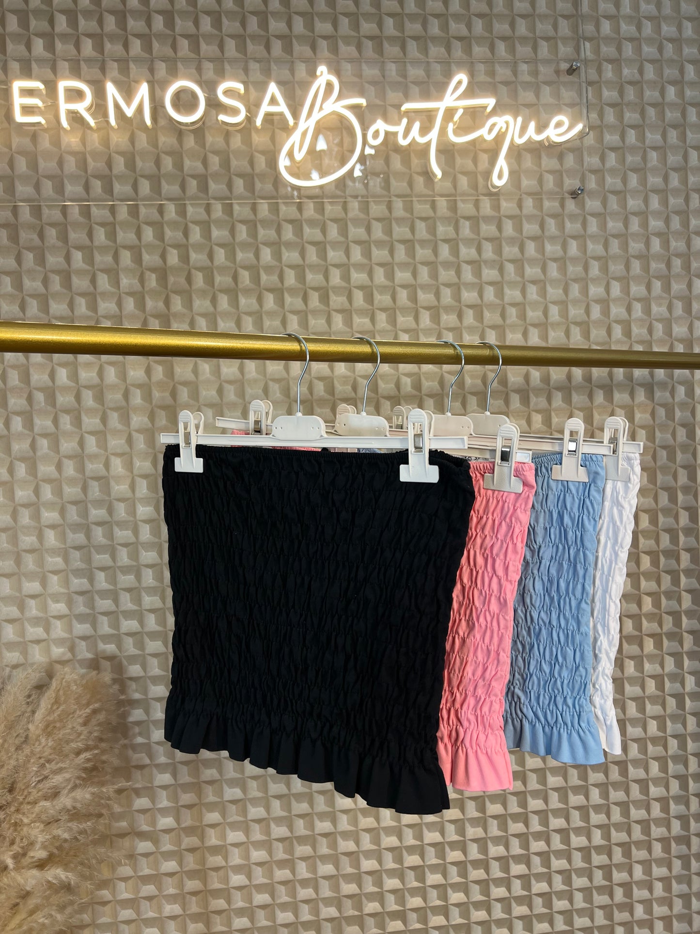 Ruched Bandeau Top