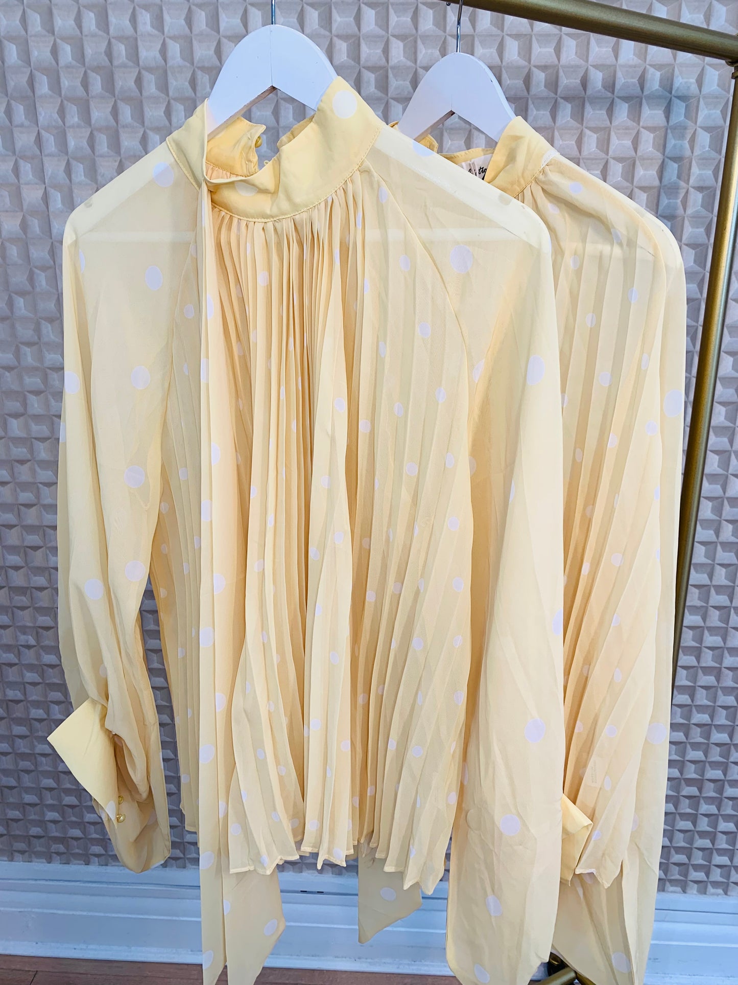 Yellow Polka Dot Blouse