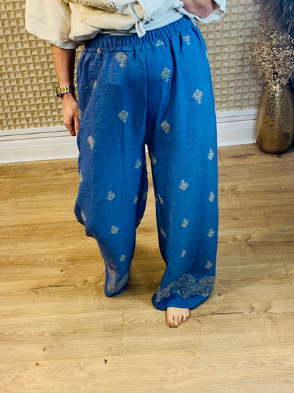 Denim Colour Pallazzo