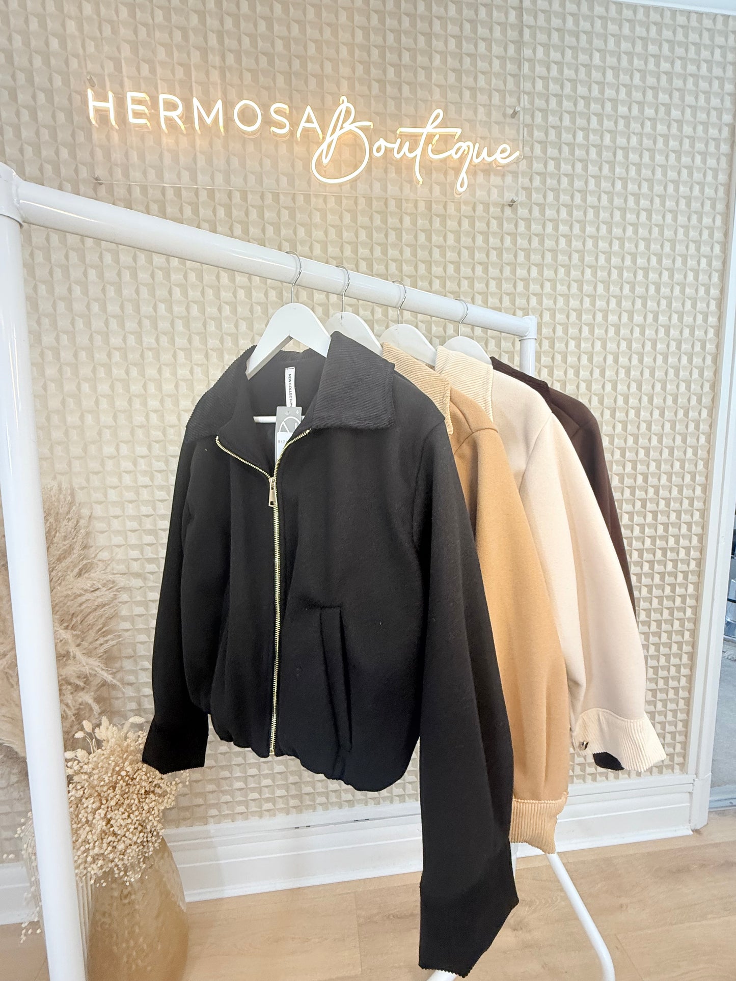 Cord Collar Bomber