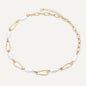 Pearl & Gold Link Necklace