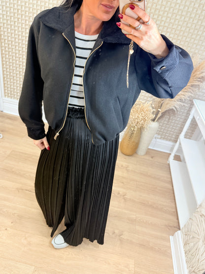 Cord Collar Bomber