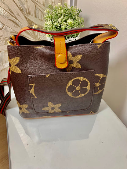 Brown Multi Cross Body