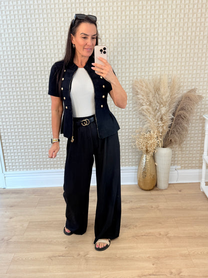 Military Zip Cardy Top