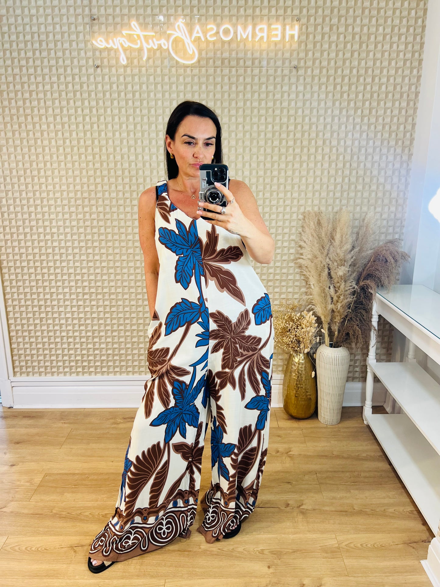Large Leaf Jumpsuit