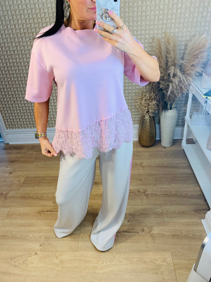 Lace Frill Tee