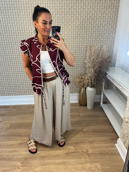 Poetry Belted Cropped Pants