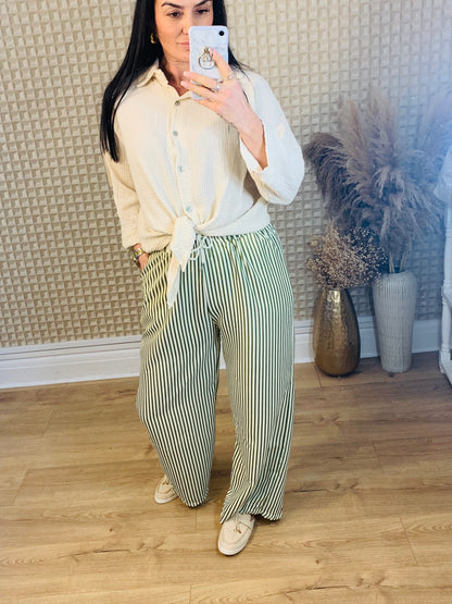 L/XL Stripey Palazzo fitting Upto 14/16