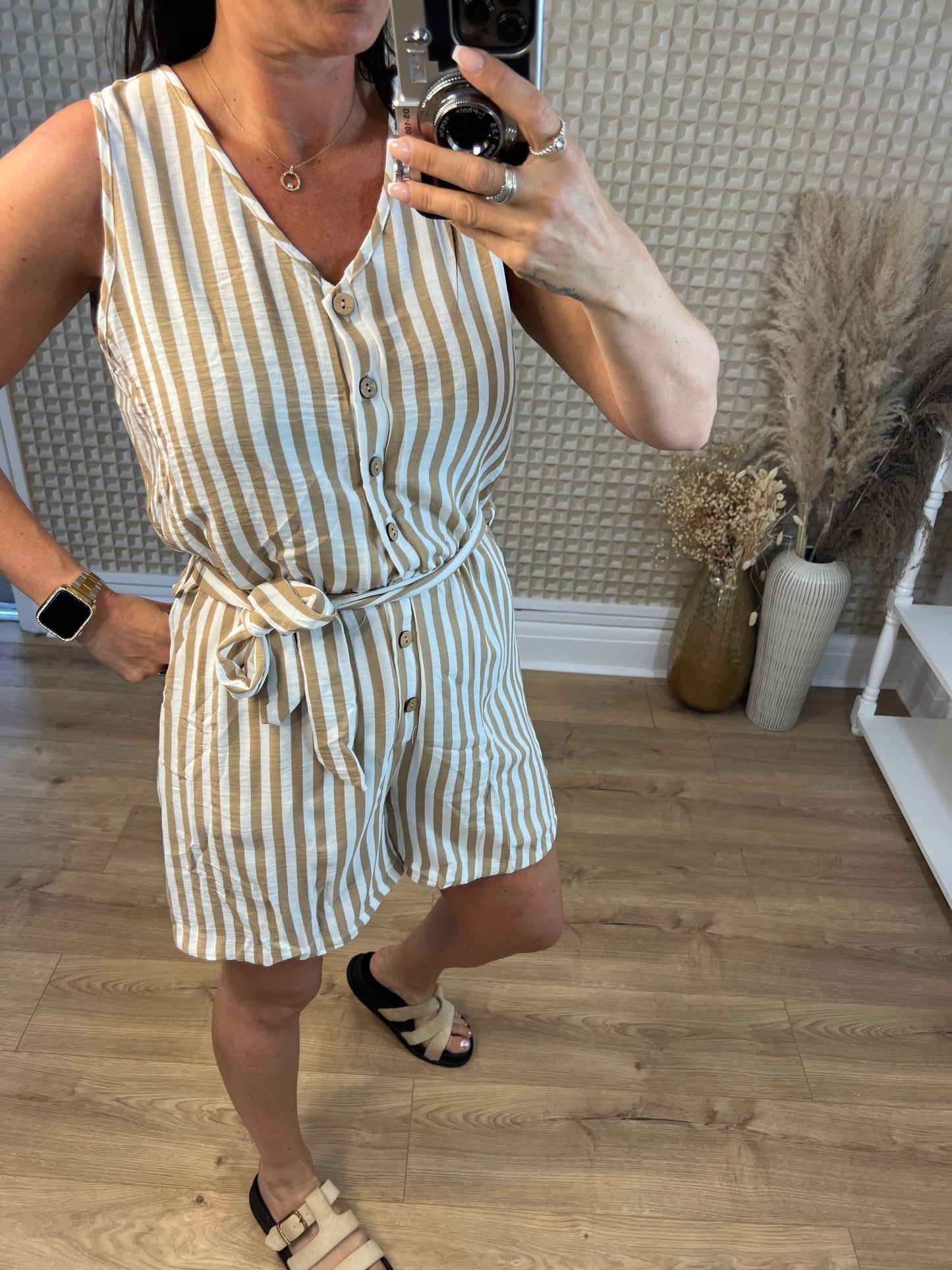 Stripey Playsuit M/L
