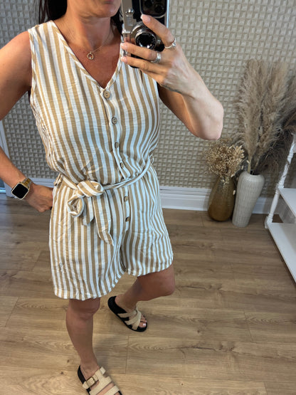 Stripey Playsuit M/L
