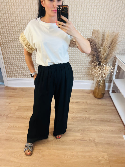 Wide Leg Trousers