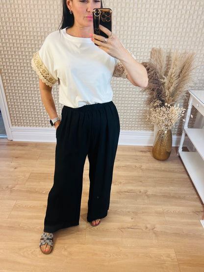 Wide Leg Trousers