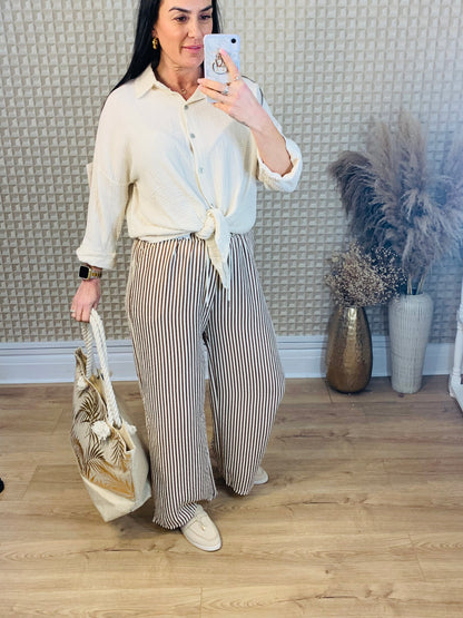L/XL Stripey Palazzo fitting Upto 14/16