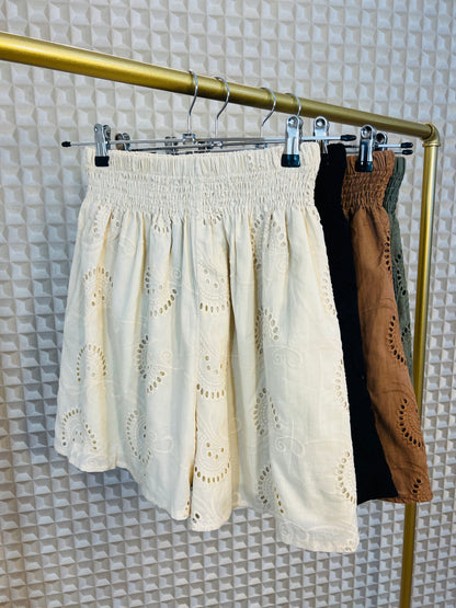 Broderie Anglaise Shorts