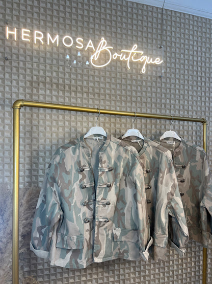Military Style Camo Jacket