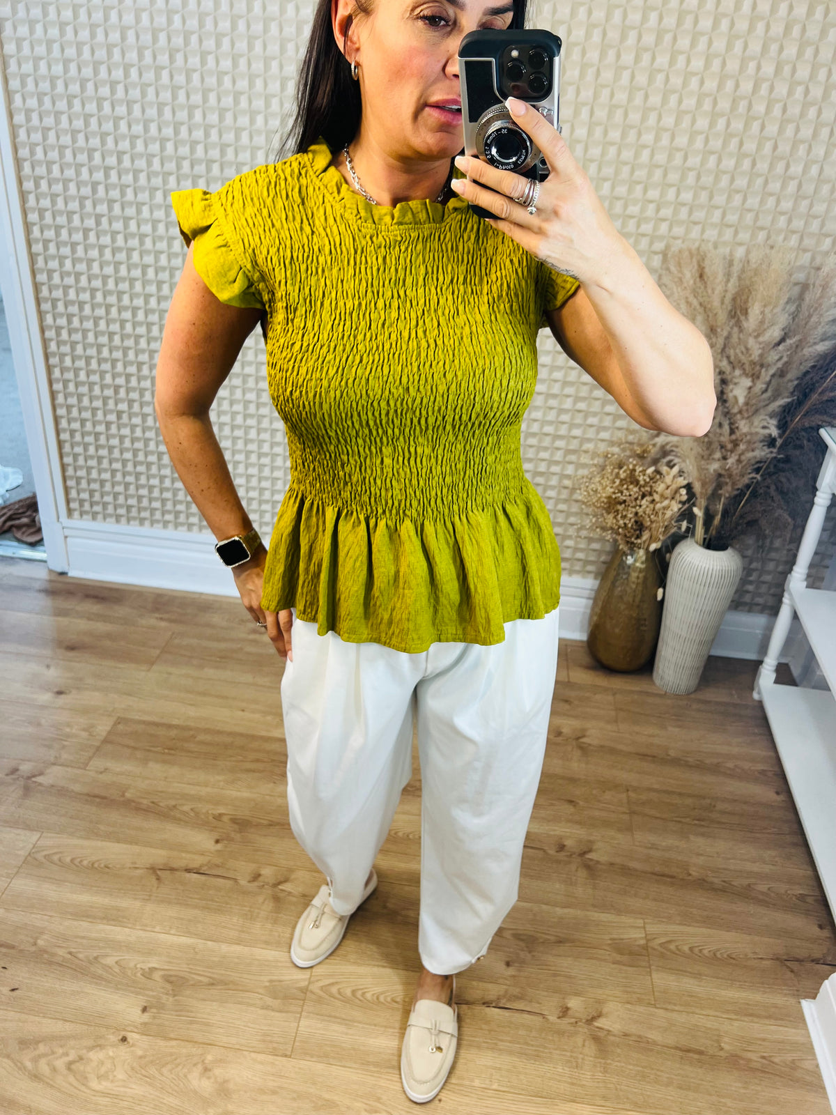 Diverse Shirred Top