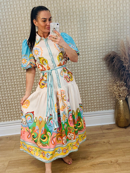 Stella Morgan Aqua Dress