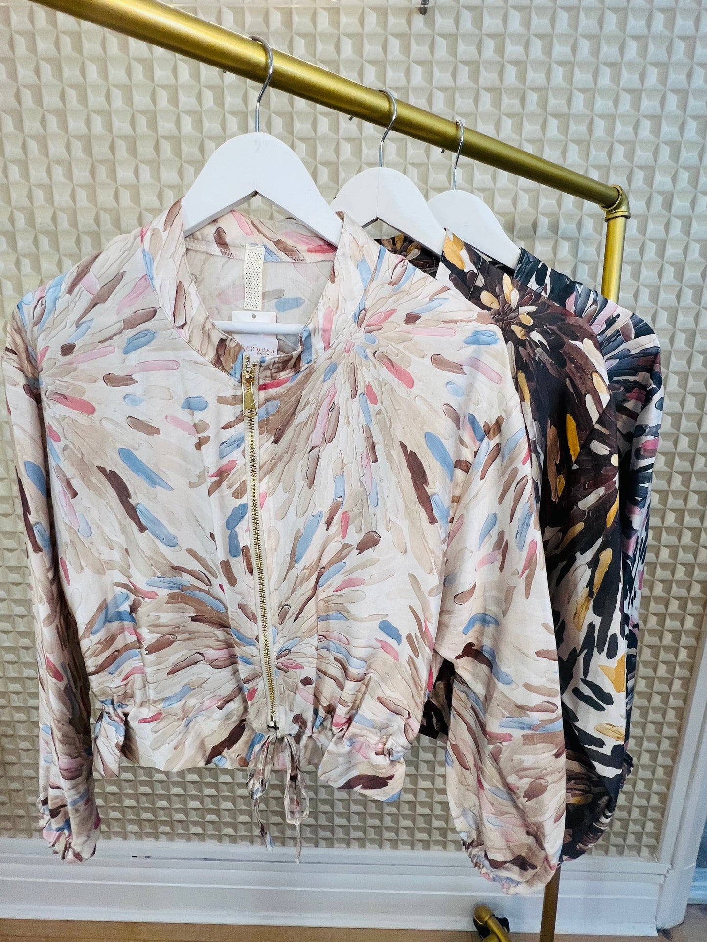 Flower Burst Silk Jacket