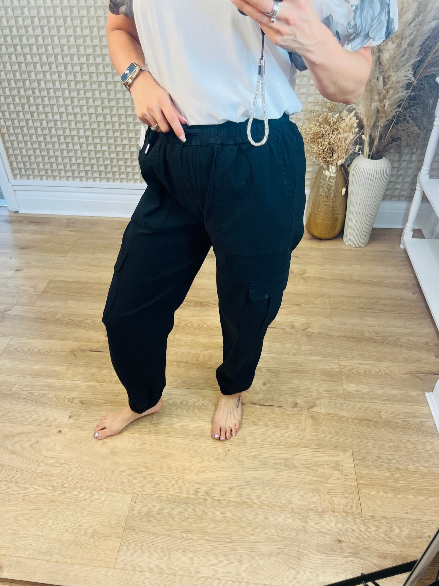 Cuffed Cargo Pants