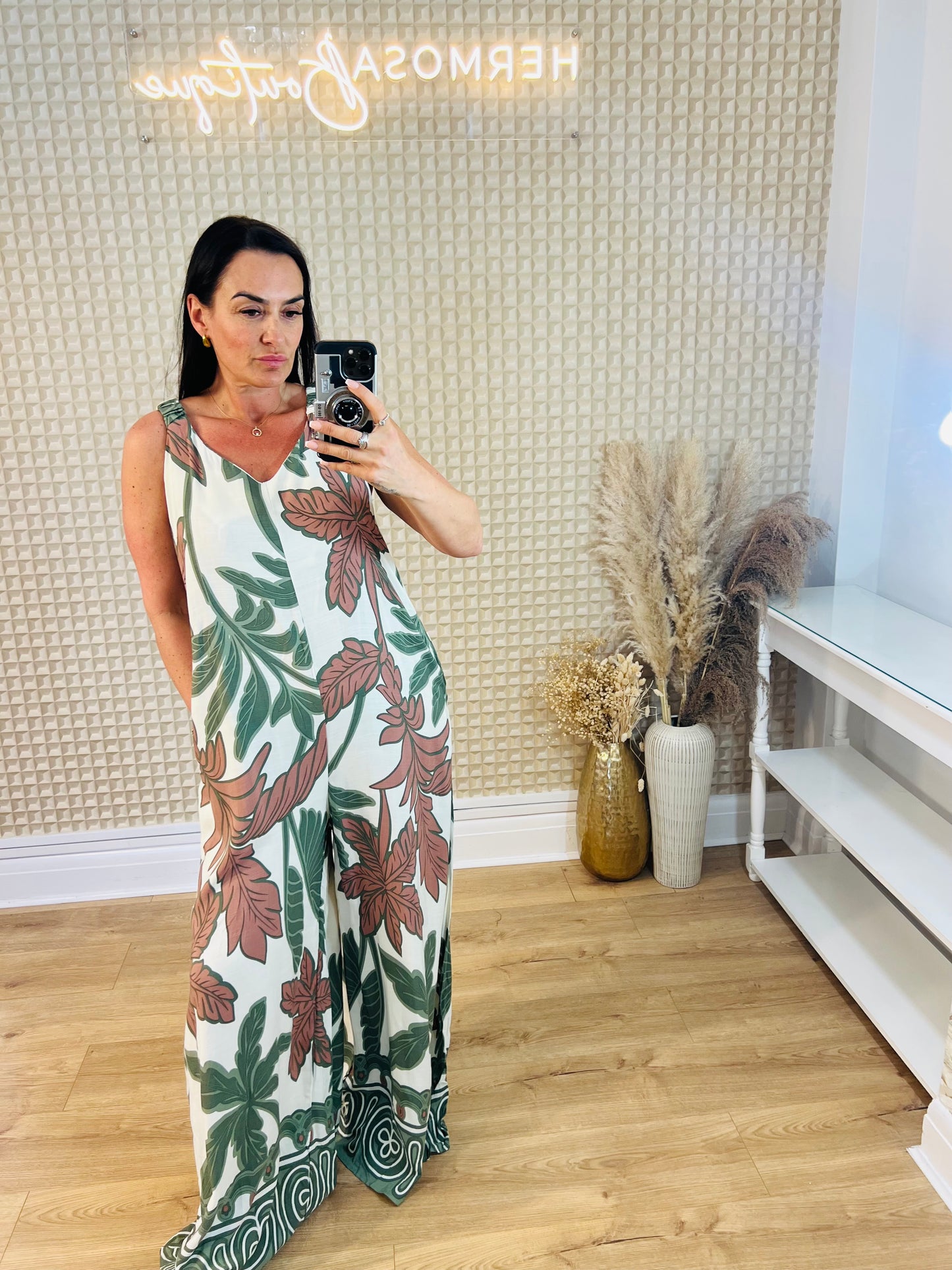 Large Leaf Jumpsuit
