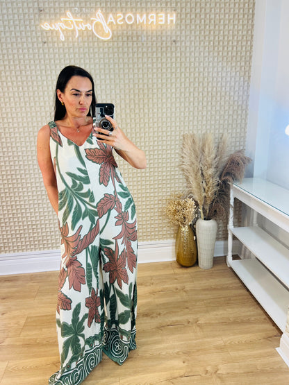 Large Leaf Jumpsuit