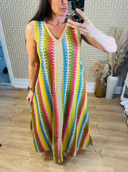 Desert Stripes Maxi Dress
