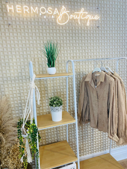 Beige Flamant Rose Blouse