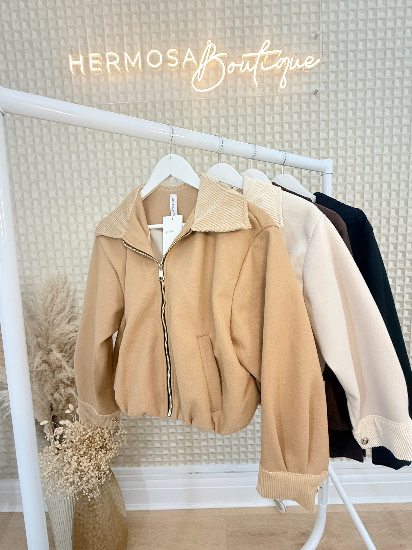Cord Collar Bomber