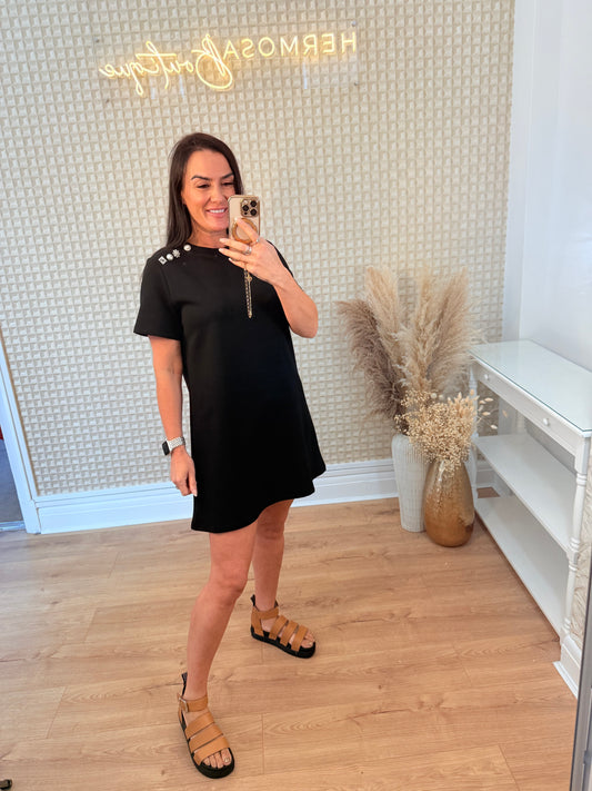 T-Shirt Dress Black
