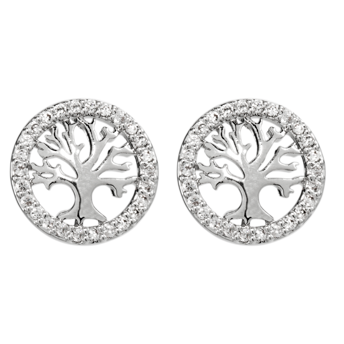 Circle Of Life Silver Earrings