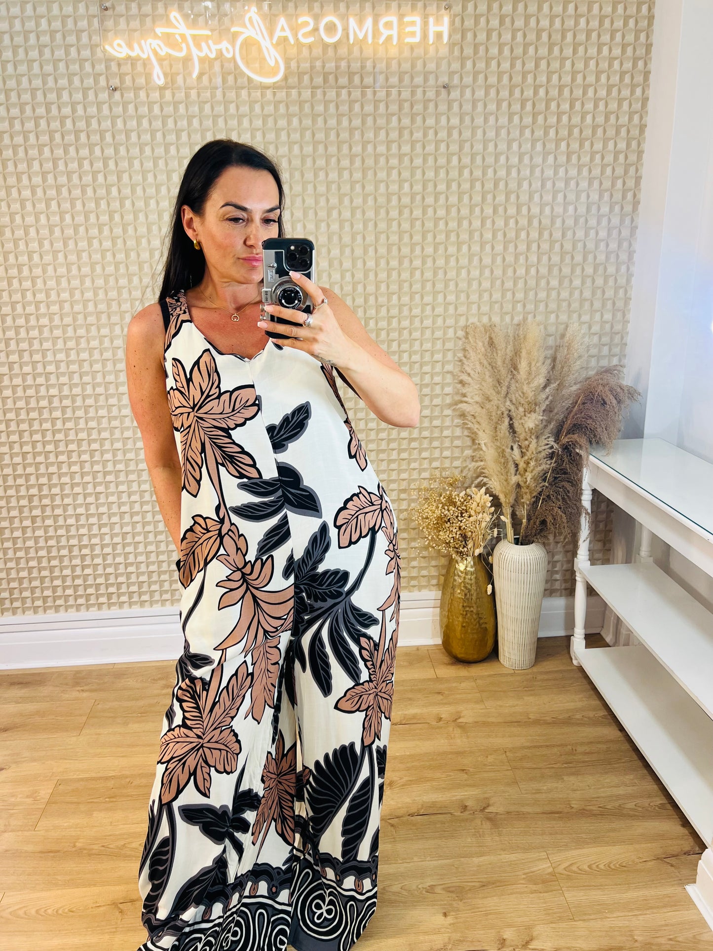 Large Leaf Jumpsuit