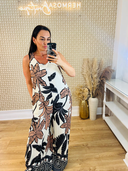 Large Leaf Jumpsuit