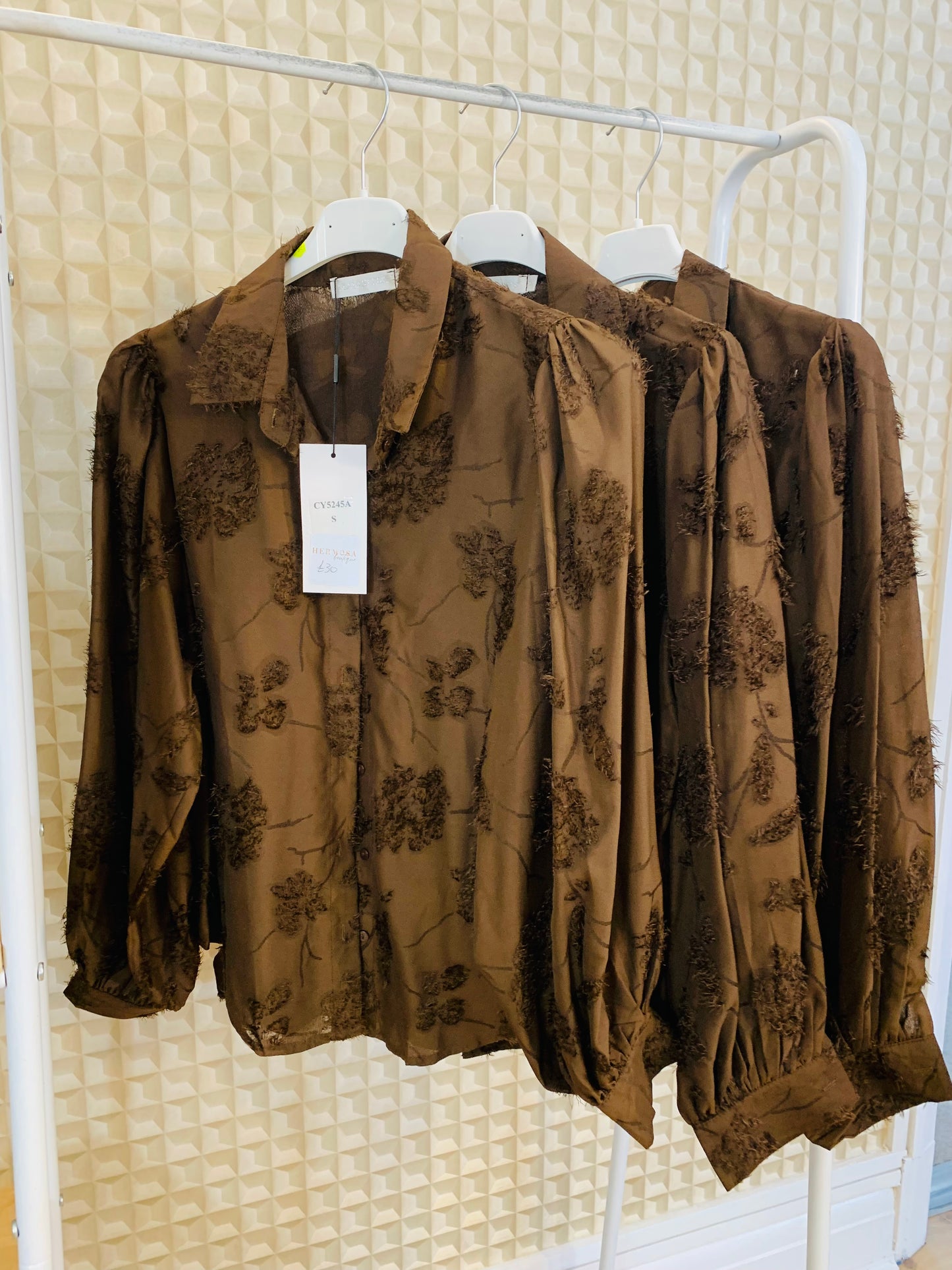 Brown Flamant Rose Blouse
