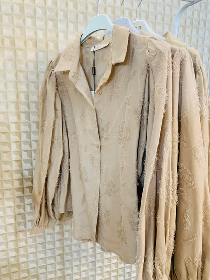 Beige Flamant Rose Blouse