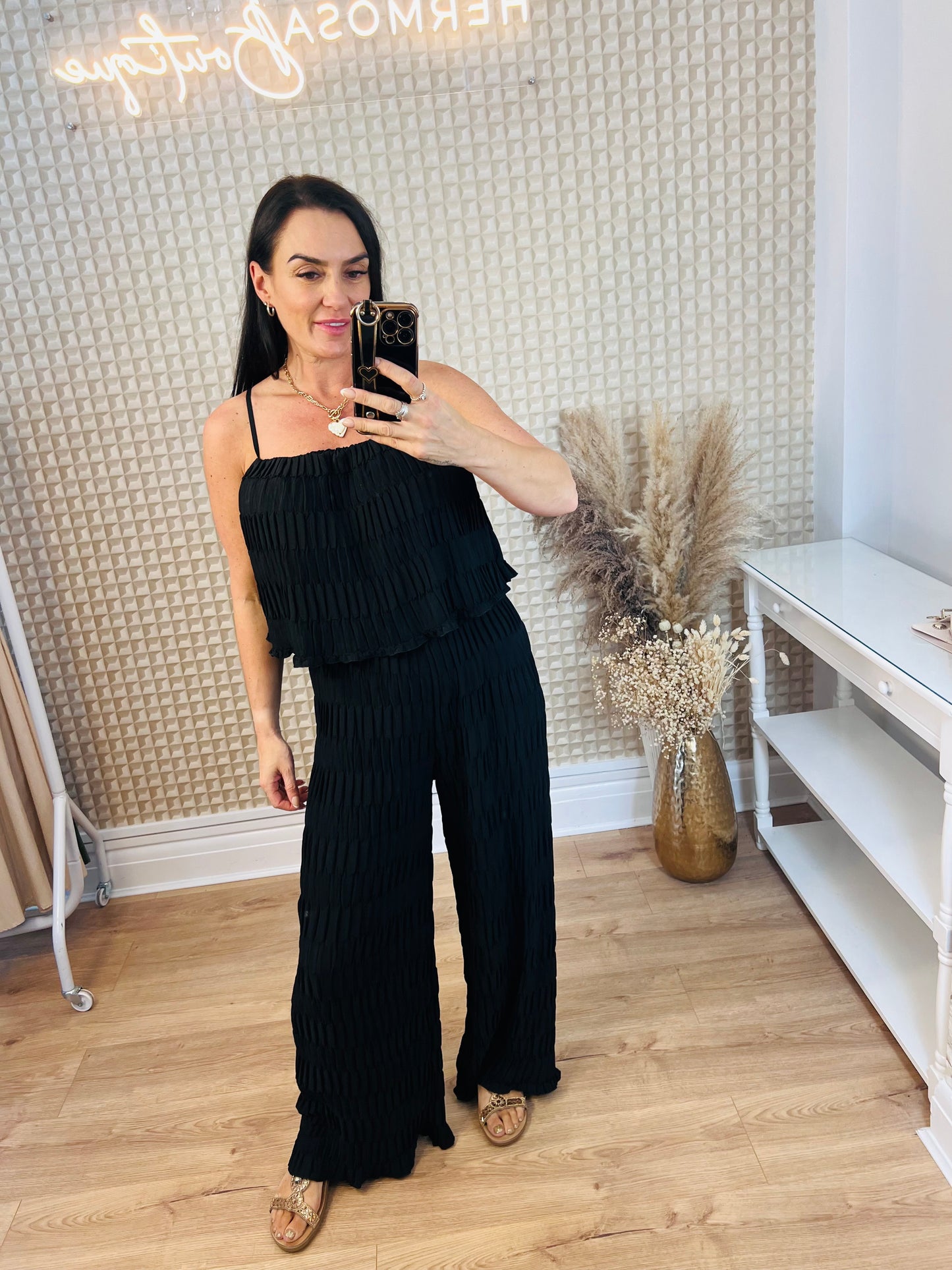 Box Pleat Jumpsuit